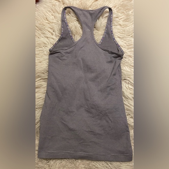 Gray striped lululemon tank top - Picture 2 of 3